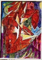 Raposas - 50 cmx70 cm