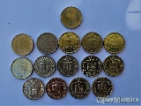 Moedas de 5$00 latão níquel - coleção completa 1986 a 1999