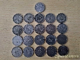 Moedas de valor facial de 5$ Cupro Níquel