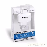 Carregador usb tooq 2XUSB branco ? TQWC-1S02 
