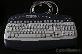 Teclado Microsoft com ficha PS/2 - cinzento e branco Outras